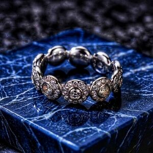 Swarovski Angelic Ring | Rhodium Plated with Clear Crystals